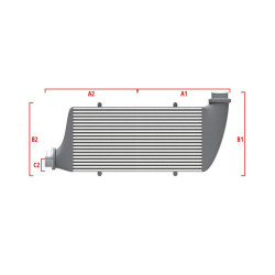 Competition intercooler Wagner na mieru 600mm x 205mm x 80mm