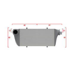 Competition intercooler Wagner na mieru 600mm x 205mm x 80mm
