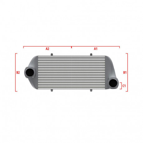 Na mieru Competition intercooler Wagner na mieru 600mm x 205mm x 80mm | race-shop.sk