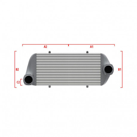 Na mieru Performance intercooler Wagner na mieru 600mm x 205mm x 80mm | race-shop.sk