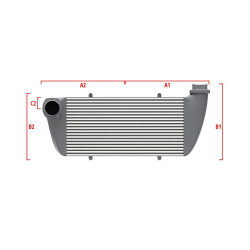 Performance intercooler Wagner na mieru 600mm x 300mm x 90mm