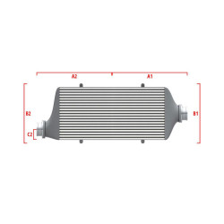 Competition intercooler Wagner na mieru 600mm x 300mm x 90mm