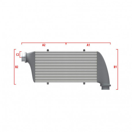 Na mieru Performance intercooler Wagner na mieru 500mm x 400mm x 100mm | race-shop.sk