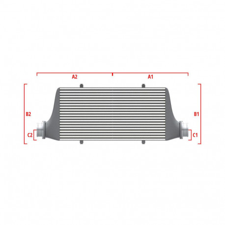 Na mieru Performance intercooler Wagner na mieru 500mm x 400mm x 100mm | race-shop.sk