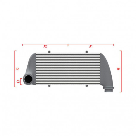 Na mieru Performance intercooler Wagner na mieru 550mm x 400mm x 100mm | race-shop.sk