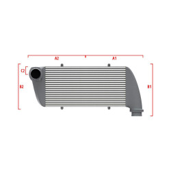 Performance intercooler Wagner na mieru 550mm x 400mm x 100mm