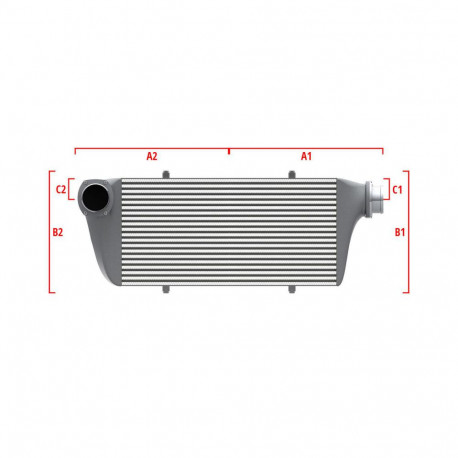 Na mieru Performance intercooler Wagner na mieru 550mm x 400mm x 100mm | race-shop.sk