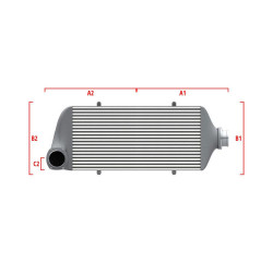 Performance intercooler Wagner na mieru 650mm x 400mm x 100mm