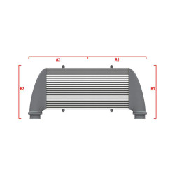 Competition intercooler Wagner na mieru 550mm x 400mm x 100mm