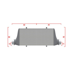 Performance intercooler Wagner na mieru 600mm x 300mm x 90mm