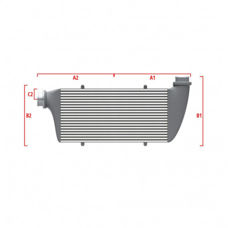 Na mieru Competition intercooler Wagner na mieru 600mm x 300mm x 90mm | race-shop.sk