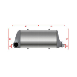 Performance intercooler Wagner na mieru 700mm x 300mm x 90mm