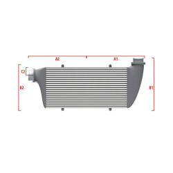 Performance intercooler Wagner na mieru 550mm x 400mm x 100mm