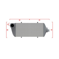 Performance intercooler Wagner na mieru 550mm x 400mm x 100mm