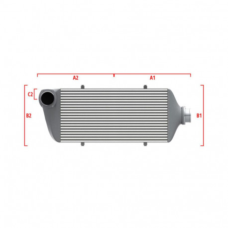 Na mieru Performance intercooler Wagner na mieru 550mm x 400mm x 100mm | race-shop.sk