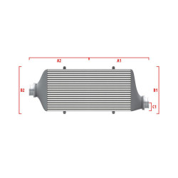 Performance intercooler Wagner na mieru 700mm x 300mm x 90mm