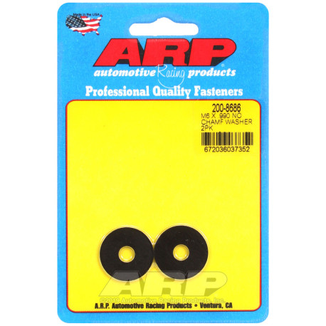 Pevnostné skrutky ARP podložky (čierne), M6 × 25,15 × 1,65 mm, 2 ks | race-shop.sk