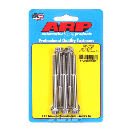 Pevnostné skrutky "1/4""-20 x 2.750 12pt SS skrutky" (5ks) | race-shop.sk