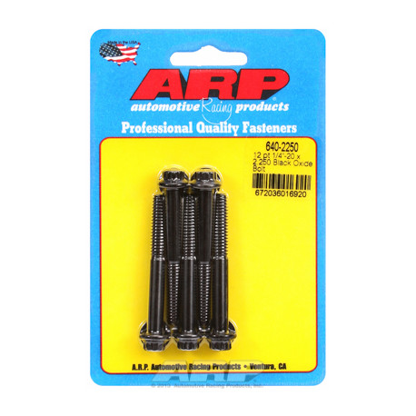 Pevnostné skrutky ARP "1/4""-20 x 2.250 12pt čierny oxid skrutky" (5ks) | race-shop.sk