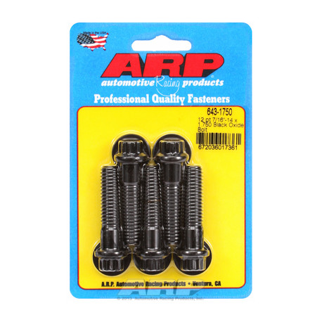 Pevnostné skrutky ARP "7/16""-14 x 1.750 12pt čierny oxid skrutky" (5ks) | race-shop.sk