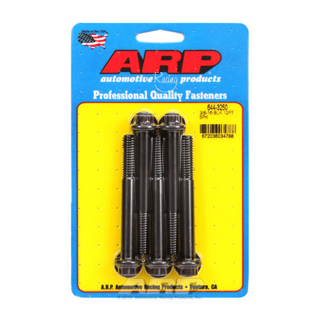 Pevnostné skrutky ARP "3/8""-16 x 3.250 12pt 7/16 čierny oxid skrutky"5ks | race-shop.sk