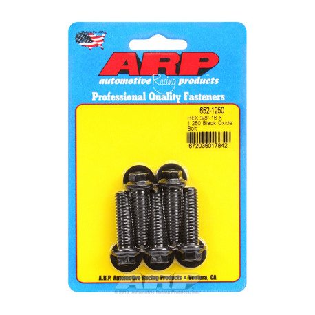 Pevnostné skrutky ARP "3/8""-16 X 1.250 hex čierny oxid skrutky" (5ks) | race-shop.sk