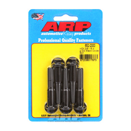 Pevnostné skrutky ARP "3/8""-16 X 2.000 hex čierny oxid skrutky" (5ks) | race-shop.sk