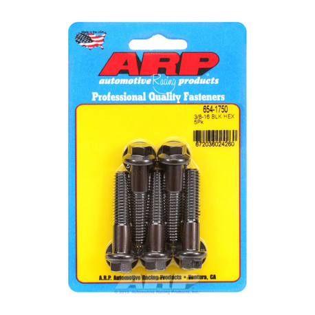 Pevnostné skrutky ARP "3/8""-16 x 1.750 hex 7/16 čierny oxid skrutky"(5ks | race-shop.sk
