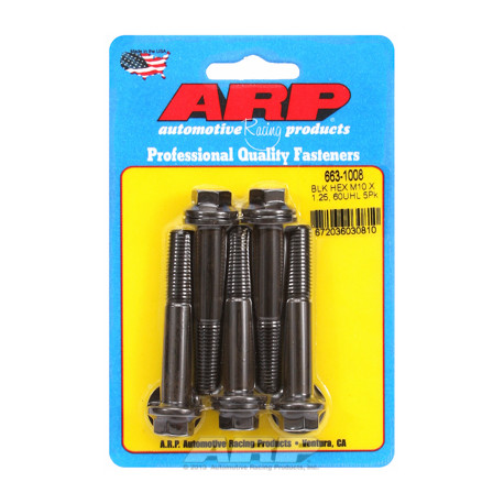 Pevnostné skrutky ARP ARP M10 x 1.25 x 60 hex čierny oxid skrutky (5ks) | race-shop.sk