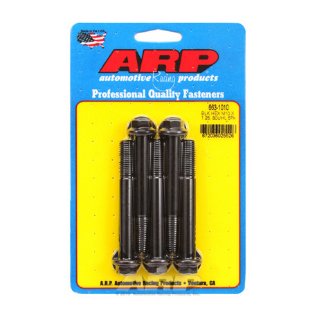 Pevnostné skrutky ARP M10 x 1.25 x 80 hex čierny oxid skrutky (5ks) | race-shop.sk