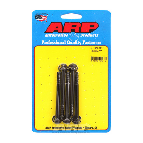 Pevnostné skrutky M6 x 1.00 x 70 12pt čierny oxid skrutky (5ks) | race-shop.sk
