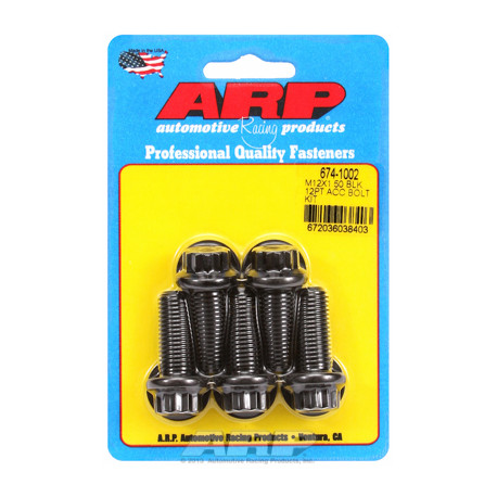 Pevnostné skrutky ARP ARP sada skrutiek M12 x 1.50 x 30 čierny oxid 12pt | race-shop.sk