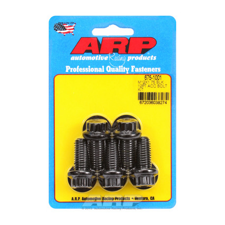 Pevnostné skrutky ARP ARP sada skrutiek M12 X 1.75 X 25 čierny oxid 12pt | race-shop.sk