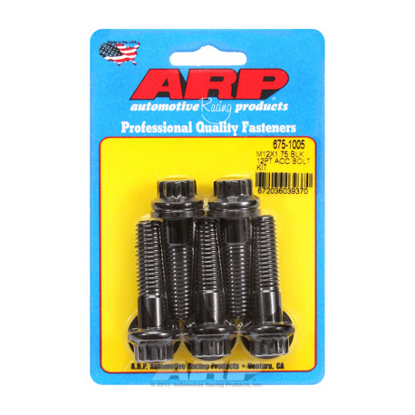 Pevnostné skrutky ARP ARP sada skrutiek M12 X 1.75 X 45 čierny oxid 12pt | race-shop.sk
