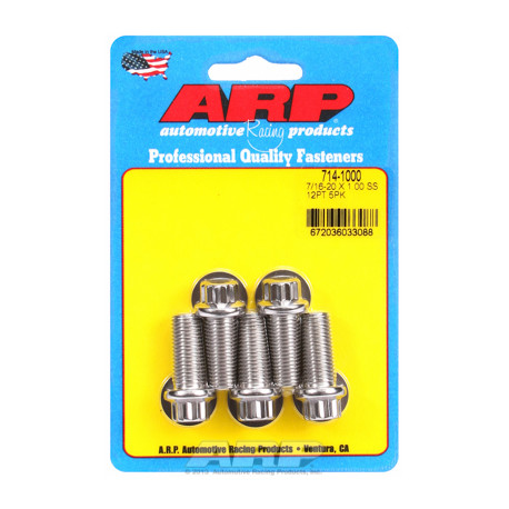 Pevnostné skrutky ARP "7/16""-20 x 1.000 12pt SS skrutky" (5ks) | race-shop.sk