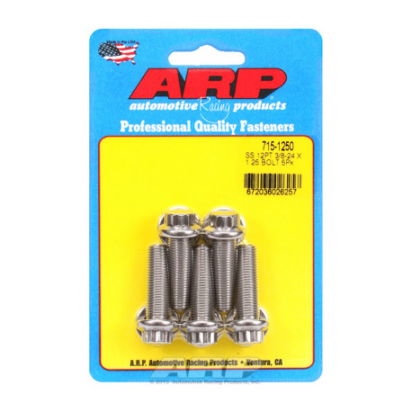 Pevnostné skrutky ARP "3/8""-24 x 1.250 12pt 7/16 SS skrutky" (5ks) | race-shop.sk