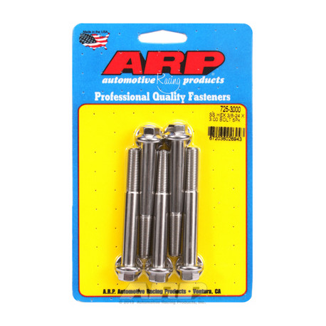 Pevnostné skrutky ARP "3/8""-24 x 3.000 hex 7/16 SS skrutky" (5ks) | race-shop.sk