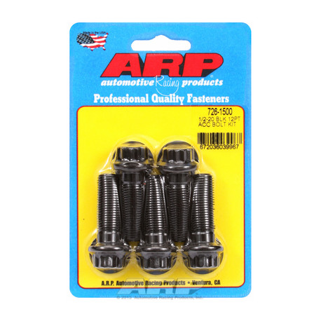 Pevnostné skrutky ARP sada skrutiek 1/2-20 x 1.500 čierny oxid 12pt | race-shop.sk