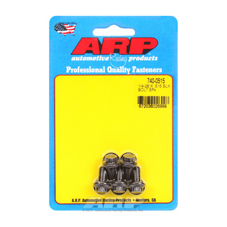 Pevnostné skrutky ARP "1/4""-28 x .515 12pt čierny oxid skrutky" (5ks) | race-shop.sk