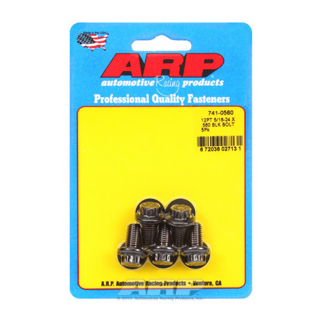 Pevnostné skrutky ARP "5/16""-24 x .560 12pt čierny oxid skrutky" (5ks) | race-shop.sk