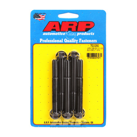 Pevnostné skrutky "3/8""-24 x 3.250 hex čierny oxid skrutky" (5ks) | race-shop.sk