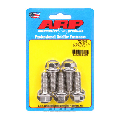 Pevnostné skrutky ARP sada skrutiek M12 x 1.75 x 30 SS Hex | race-shop.sk