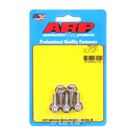 Pevnostné skrutky M6 x 1.00 x 16 12pt SS skrutky (5ks) | race-shop.sk