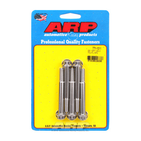 Pevnostné skrutky M8 x 1.25 x 70 12pt SS skrutky (5ks) | race-shop.sk