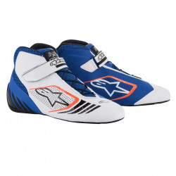 Kartingové topánky Alpinestars Tech-1 KX, modrá/biela/oranžová