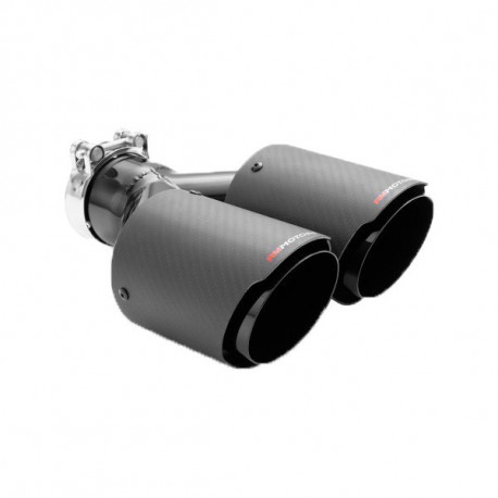 S dvoma výstupmi Koncovka výfuku RM MOTORS Carbon 89mm | race-shop.sk