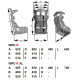 Športové sedačky s FIA homologizáciou Športová sedačka OMP WRC-R, FIA | race-shop.sk