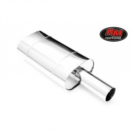 Okruhle - Jednostenné Nerezový koncový tlmič 70mm RM Motors | race-shop.sk