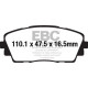 Brzdy EBC Auto Predné brzdové dosky EBC Ultimax OEM Replacement DPX2163 | race-shop.sk