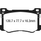 Brzdy EBC Auto Predné brzdové dosky EBC Redstuff Ceramic DP33048C | race-shop.sk